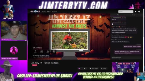 Jim Terry TV - Live Call In!!! (Chapter 58) "The Harvester"