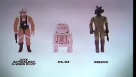 Star Wars 1978 TV Vintage Toy Commercial - Kenner Action Figures Luke X-Wing Greedo R5-D4