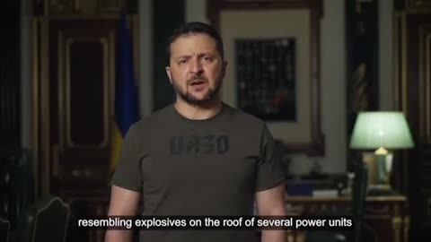 Zelensky claims the Russians have placed explosives atop the Zaporizhzhia Nuclear Plant