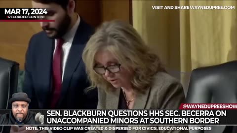 Sen. Blackburn Questions HHS Sec. Becerra on Unaccompanied Minors at Southern Border