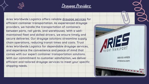 Drayage Providers - Aries Worldwide Logistics