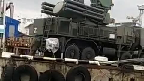 Pantsir S1 on the Tuapse port, this system is capable of intercepting even nuclear missiles