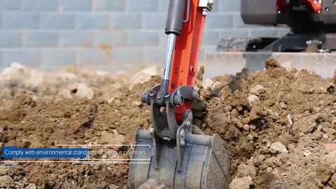 Mini Excavator EPA/Euro 5 1 Ton 2 ton Crawler Excavators Hydraulic Kubota
