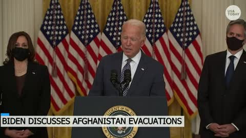 #President Biden Discusses evacuation from afghanistan USA Today