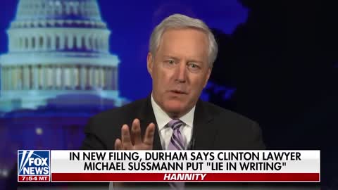 New revelations in the Durham probe show a possible political narrative: Mark Meadows
