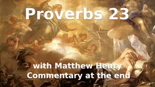 📖🕯 Holy Bible - Proverbs 23 with Matthew Henry Commentary at the end.