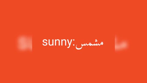 Sunny معنى كلمة