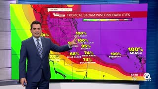 Tropical Storm Nicole forecast, 12 p.m. on Nov. 9, 2022