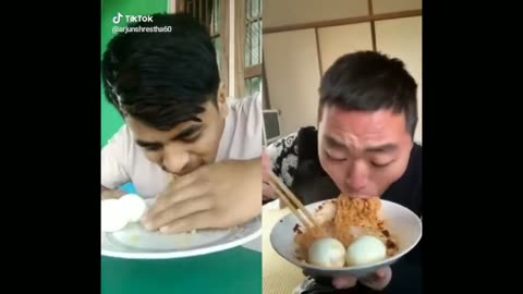 Funny Food Challange On TikTok | Who will win INDIA Vs CHINA | Be Me Stick |