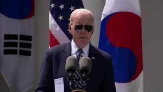 At Press Conference With South Korean President, Biden Says He's "Not Concerned About China"