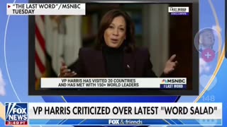 KAMALA Harris offers up another large bowl of Word SALAD