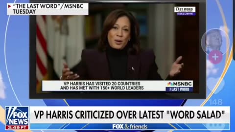 KAMALA Harris offers up another large bowl of Word SALAD