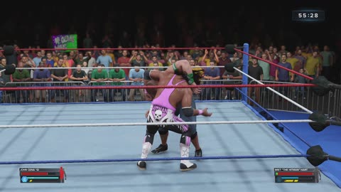 MATCH 58 BRET HART VS JOHN CENA WITH COMMENTARY