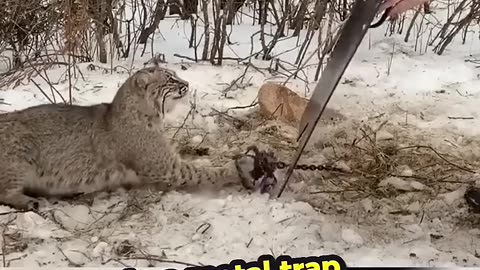 This Bobcat Was Caught In A Metal Trap... 🥲❤️