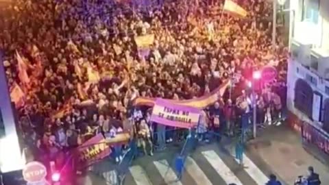 The 7th consecutive day of protest in Spain