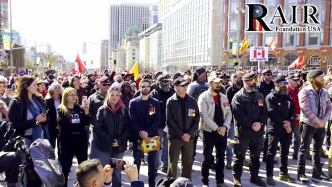 Rolling Thunder - Parliament Hill Ottawa Rally - Speaker