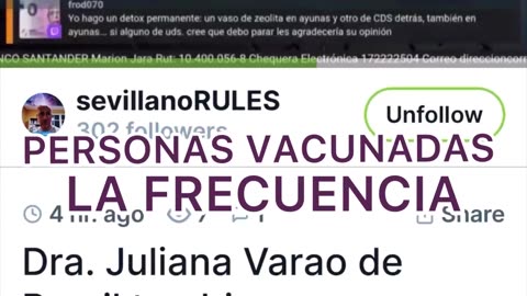 Dra Juliana Varao, EL GRAFENO EN LAS ANESTESIA, LAS FRECUENCIAS EN LA VACUNAS, Y EL SUICIDIO