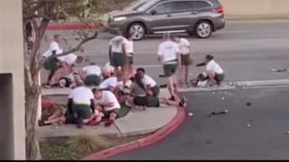 Disturbing Footage Of Suspect Mowing Down LA County Sheriff's Recruits In Broad Daylight