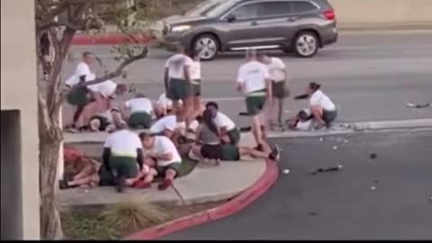 Disturbing Footage Of Suspect Mowing Down LA County Sheriff's Recruits In Broad Daylight