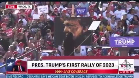 TRUMP ARRIVAL❤️🇺🇸STANDING OVATION💙FIRST MAGA RALLY🛬WACO TEXAS🇺🇸⭐️🎉