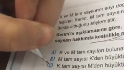 test çözüyorum