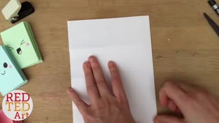 Easy Mini Notebook from ONE sheet of Paper - NO GLUE - Mini Paper Book DIY - Easy Paper Crafts