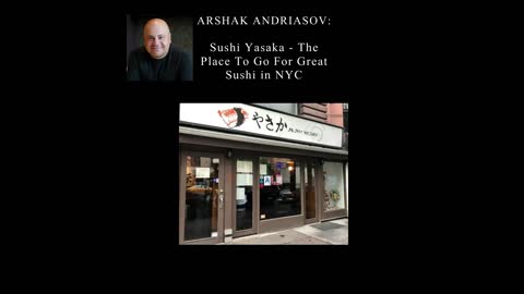 Sushi Yasaka – The Place To Go For Great Sushi in NYC.