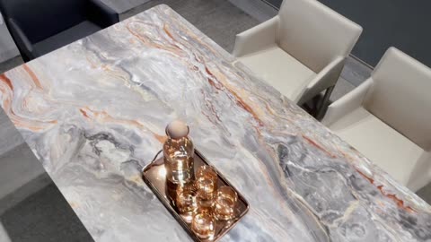 Elevate Your Dining Experience with Our Exquisite Natural Marble Dining Table