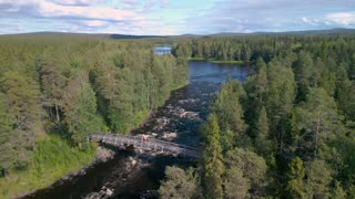 Summer of Santa Claus in Rovaniemi, Lapland Finland - Arctic Circle Father Christmas