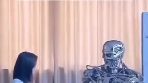 Human vs Artificial intelligence Robots