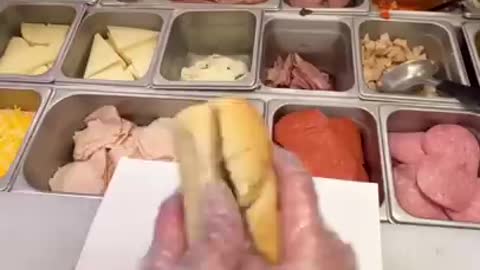 Day 3 At Subway (Making The Sandwich)