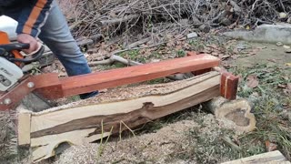 Mini Chainsaw Mill _ Building a DIY Mill Guide Jig