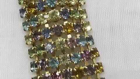 Swarovski Crystal 18KGP Choker Necklace. Made with Swarovski Crystal