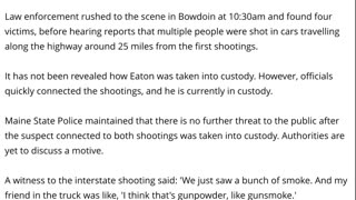 MASS SHOOTING MAINE: Lone Gunman Shot & Killed 4 Inside Maine Home Then Shot 3 More On Highway