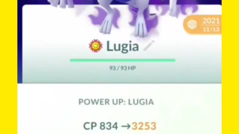 Maxing out my Perfect IV Shadow Lugia