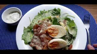 Keto Lunch Ideas For Work – Keto Bacon Salad with Ranch Dressing