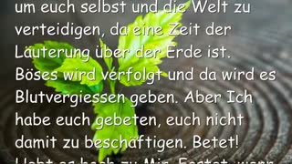 SEID TREU IN DEN KLEINEN DINGEN ❤️ Liebesbrief von Jesus vom 17. April 2017