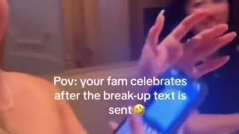 Whole Family Celebrate Her Breakup
