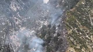LA fire crews battle multi-acre blaze in Big Santa Anita Canyon