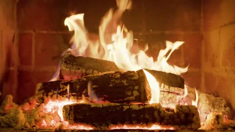 🔥 FIREPLACE (10 HOURS) HD 🔥 Burning Fireplace & Crackling Fire Sounds (NO MUSIC)