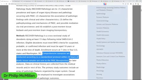 Breaking News-autopsy series to start on vaccinated deaths (Dr. Philip McMillan) 10-07-23