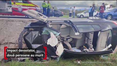 Accident înfiorător pe DN1, între Brașov și Sibiu. O femeie și un tânăr de 20 de ani au murit