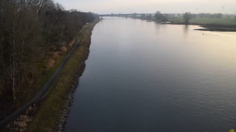 Famous water bridge of Magdeburg, Germany