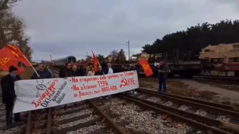 A train with US Army military equipment derailed.