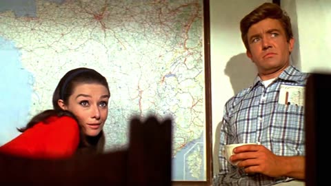 Two for the Road 1967 Audrey Hepburn Albert Finney scene 1 remastered 4k