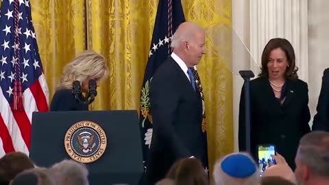 Watch Kamala Boss Joe Biden Around After Speech (VIDEO)