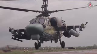 💥 A Ka-52M helicopter hits AFU units in Avdeyevka direction.