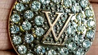 Nice 👍 Louis Vuitton pendant with crystals #metal detecting!.