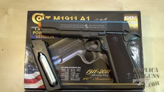 Cybergun Colt M1911 A1 CO2 Blowback Airsoft Pistol Mini Review