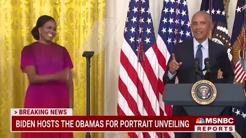 Barack Obama Thanks Biden For 'Faith In Our Democracy' At White House Portrait Unveiling